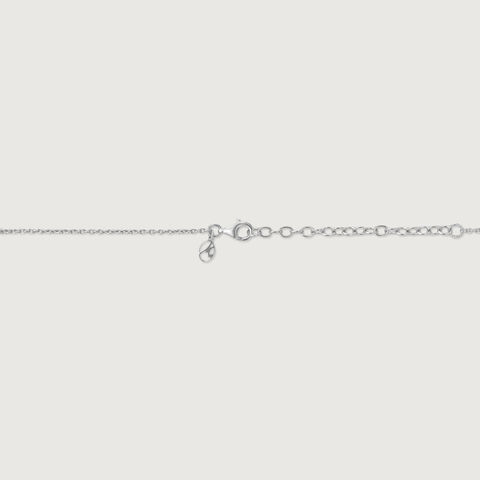 Sunny Geometric Mother of Pearl Silver Necklace