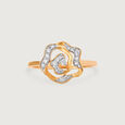 Floral Enchantment Gold & Diamond Finger Ring,,hi-res view 4