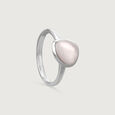 Mother of Pearl Dreamy Stackable Silver Ring,,hi-res view 4