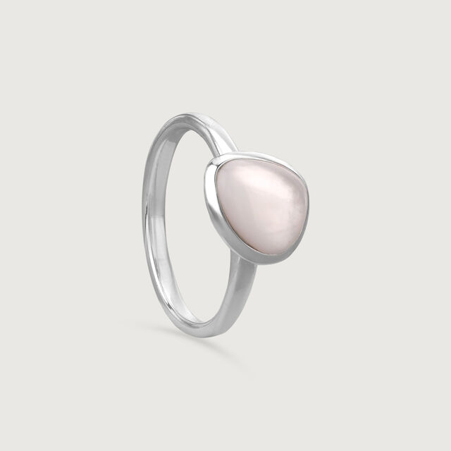 Mother of Pearl Dreamy Stackable Silver Ring,,hi-res image number null
