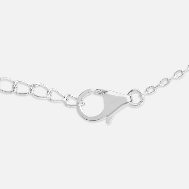 Minimalist Glow Silver Anklet,,hi-res image number null