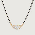 Woven Waves Gold and Diamond Mangalsutra,,hi-res view 3
