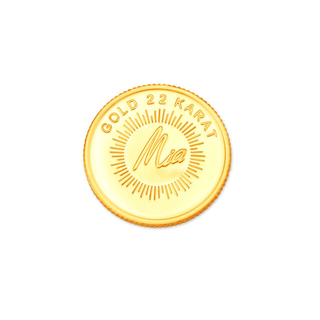 8 GM 22 Karat Stunning Lotus Gold  Coin,,hi-res image number null