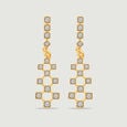 Lattice Lights Diamond Drop Earrings,,hi-res view 3