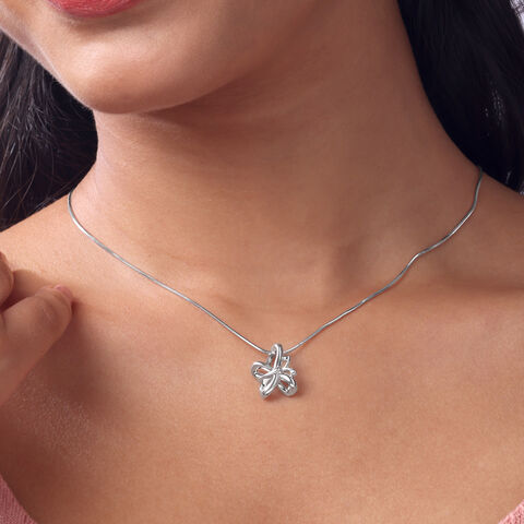 Breezy Flutter Silver Pendant