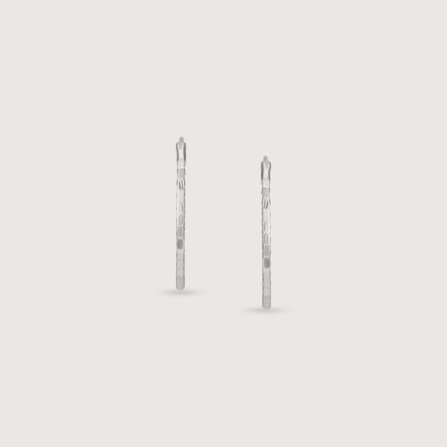 Textured Chic Silver Earrings,,hi-res image number null