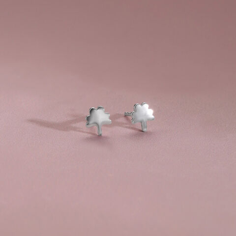 Playful Bloom Silver Earrings