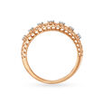 14KT Rose Gold Diamond Finger Ring,,hi-res view 3