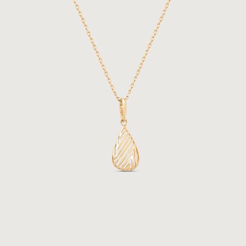 Chic Stripe Gold Pendant