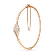 14KT Rose Gold Exquisite Radiant Diamond Bangle,,hi-res view 3