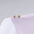 Blossoms Evil Eye Gold Stud Earrings,,hi-res view 1