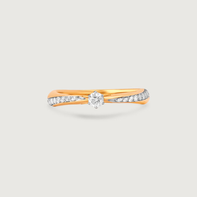 Classic Grace Gold & Diamond Finger Ring,,hi-res image number null
