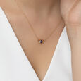Watchful Wonder Evil Eye Gold Pendant with Chain,,hi-res view 2
