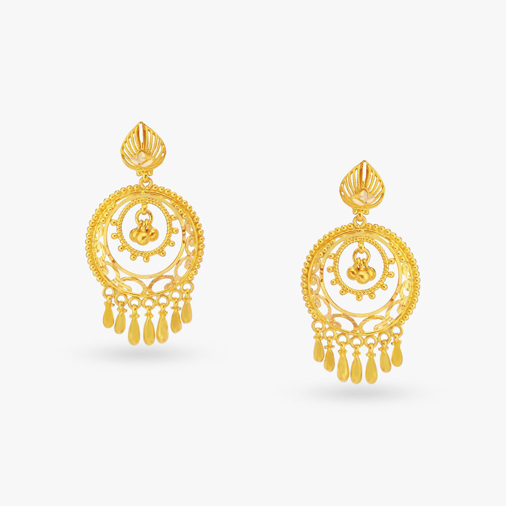 Tanishq gold drop earrings sale