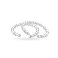 Tribal Beads Silver Toe Ring,,hi-res view 1