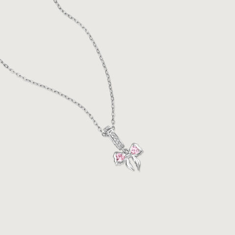 Pretty Bow Silver Pendant