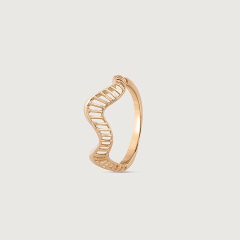 Aura Ripple Gold Ring