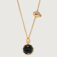 Cute Charm 14KT Chain with Medium Pink Tourmaline Pendant,,hi-res view 3