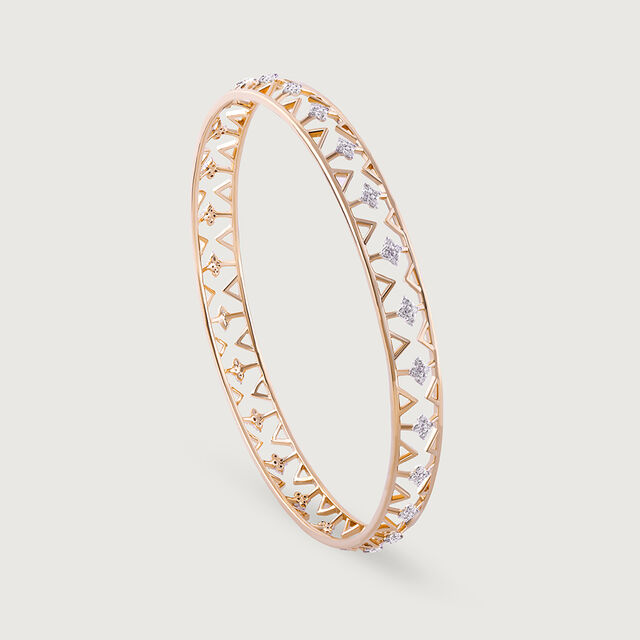 Lippan Brilliance Gold & Diamond Bangle,,hi-res image number null