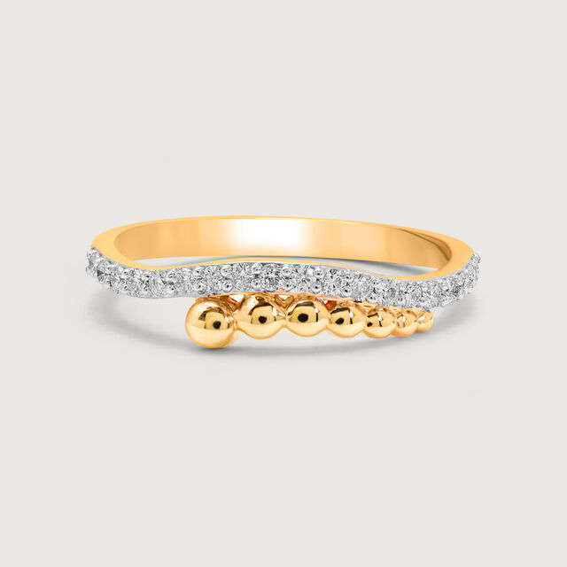 Golden Orbs Cascade 18KT Diamond Ring,,hi-res view 2