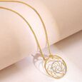 Swirly Chic Gold Pendant,,hi-res view 1