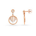 Palatial 18KT Gold & Diamond Drop Earrings,,hi-res view 1