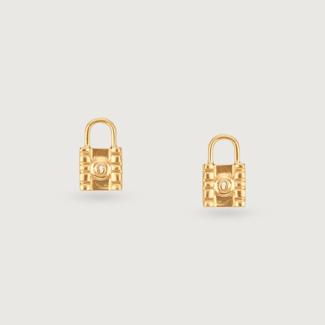 Lock Charm 14 Kt Gold Necklace Set,,hi-res image number null