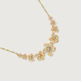 Forget Me Not Floral Diamond Necklace,,hi-res view 4