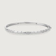 Radiant Grid Silver Bangle,,hi-res view 3