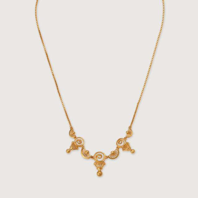 Mystical Warli Charms 22KT Gold Necklace,,hi-res image number null