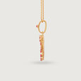 Orbit of Elegance 14KT Dark Pink Sapphire Pendant,,hi-res view 3