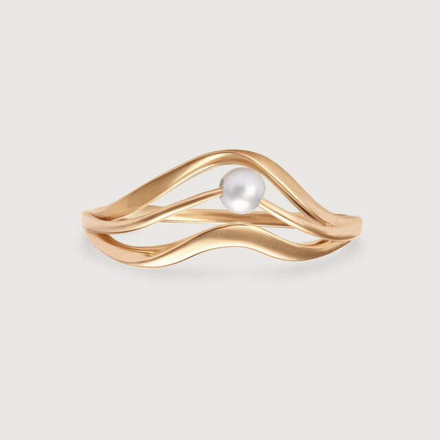Whimsical Waves 14 Kt Gold & Pearl Ring,,hi-res image number null