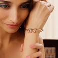Pop Star Orbs 14KT Pink Sapphire Bangle,,hi-res view 3