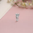 Playful Heart Silver Nose Pin,,hi-res view 1