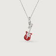 Rock Riff Silver Guitar Charm,,hi-res view 2