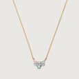 Butterfly Bliss 14KT Blue Topaz Diamond Pendant and Chain,,hi-res view 3