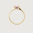 Graceful Contemporary Amethyst Gold Ring,,hi-res view 5