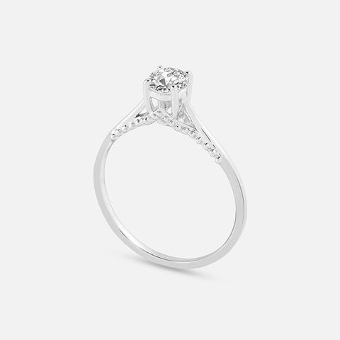 Sleek Bling Silver Ring