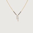 Contemporary Linear Diamond Mangalsutra,,hi-res view 3