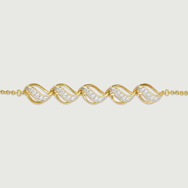 Fluid Flame Diamond Bracelet,,hi-res image number null