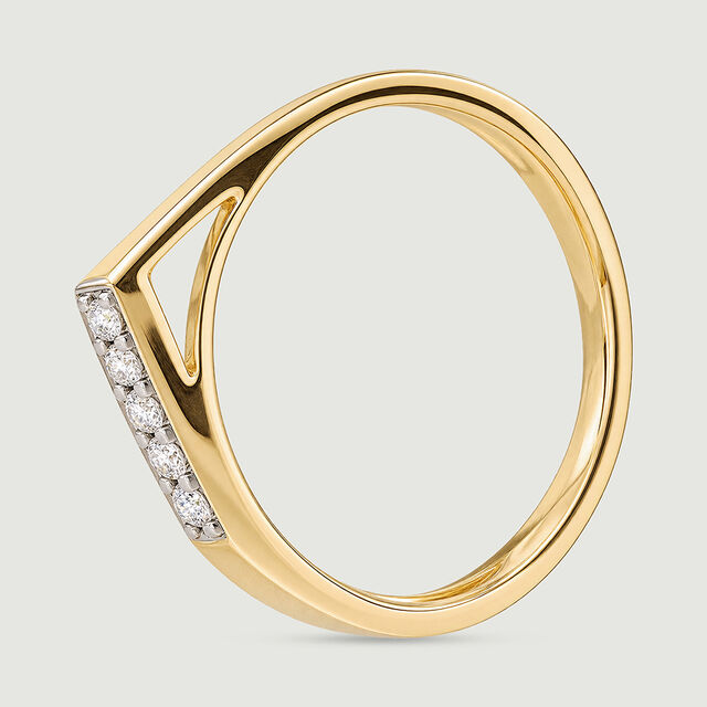 Sleek Angular Diamond Ring,,hi-res image number null