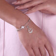 Smiley Sparkle Silver Charm,,hi-res view 2