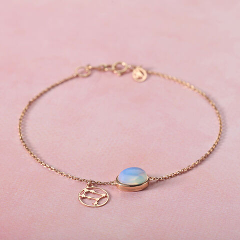 14KT Gemini Birthstone Yellow Gold Bracelet