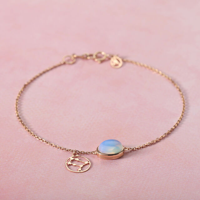 14KT Gemini Birthstone Yellow Gold Bracelet,,hi-res image number null