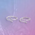 Graceful Beam Silver Toe Rings,,hi-res view 1