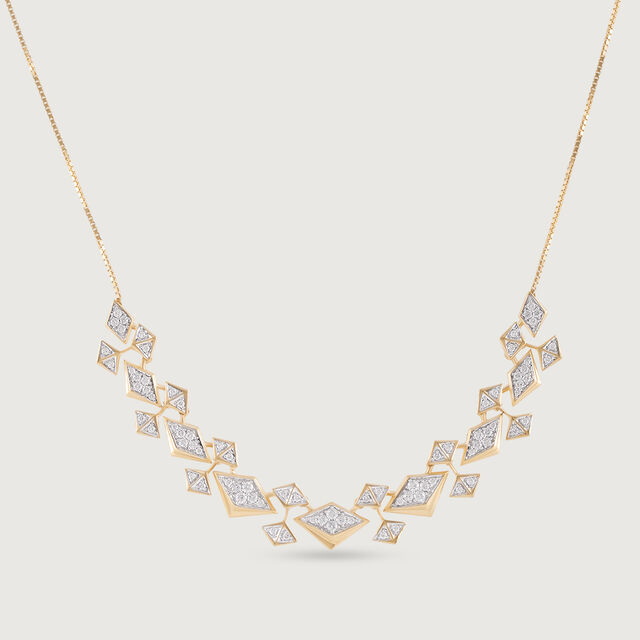 Disco Beat Gold & Diamond Necklace,,hi-res image number null