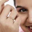 14KT Yellow Gold Rare Love Finger Ring,,hi-res view 3