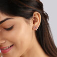 14kt Rose Gold Diamond Stud Earrings,,hi-res view 1
