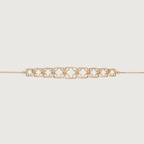 Contoured Hollow 14KT Yellow Gold Bracelet