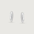 Textured Bold Silver Hoop Earrings,,hi-res view 5
